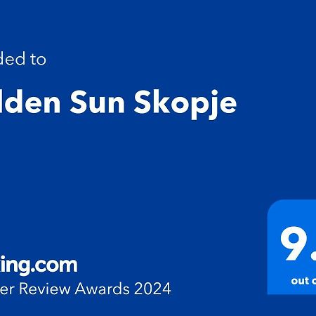 Apartamento Golden Sun Skopie Exterior foto